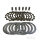 Jeu de disques dembrayage pour Yamaha YZ 125 1993-2016