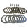 Clutch plate set for Yamaha YZ 250 F 4T 2001-2007