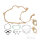 Gasket set crankcase original for Vespa GTR 125 Sprint Super 150 # 65-78 