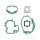 Complete set of seals for Peugeot Ludix 50 Elegance Snake # 2004-2007