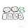 Cylinder gasket set for Ducati Monster Multistrada 620 695 750 800 # 2002-2008