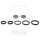 Jeu de roulements de roue complet avant pour Honda CBF CBR VT VTR Kawasaki Z 440 Yamaha RD XS XV