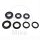 Jeu de roulements de roue arri&egrave;re complet pour Suzuki GSF GSX GSX-R SV 