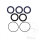 Wheel bearing set complete rear for Kawasaki KFX 450 R KSF # 2008-2014