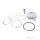 Piston set Athena for Piaggio Beverly Carnaby MP3 X7 X8 X9 XEvo 250