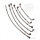 Brake hose steel braided kit 6-piece for BMW K 100 RS 89-92