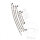 Brake hose steel braided kit 6-piece for BMW K 1200 RS 01-05