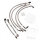 Brake hose steel braided kit 6-piece for BMW K 1200 RS 97-00