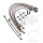 Brake hose steel braided kit 7-piece for Honda CB 1000 RA 08-16
