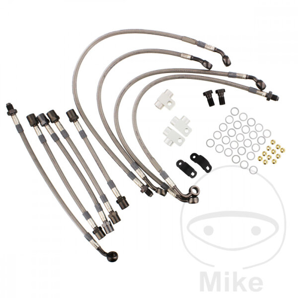 Bremsschlauch Stahlflex-Kit 9-teilig f&uuml;r Kawasaki GTR 1400 07-09