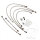 Brake hose steel braided kit 6-piece for Yamaha FZ1 1000 NA 08-15