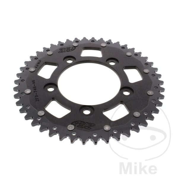 Pi&ntilde;&oacute;n  DUA 46 dientes paso 520 negro ZF 100 / 124