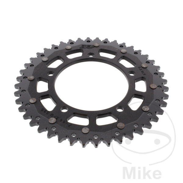 Pignone  DUA 44 denti passo 525 nero ZF 110 / 130.8