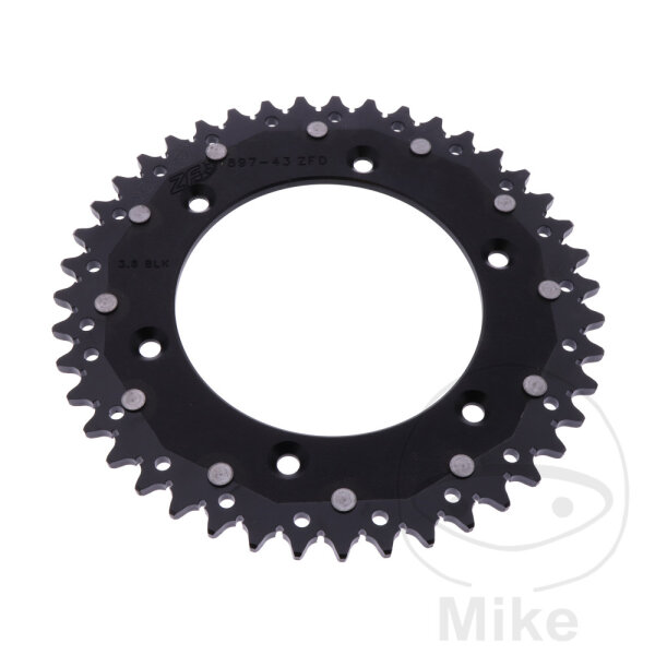 Pi&ntilde;&oacute;n  DUA 43 dientes paso 520 negro ZF 125 / 150