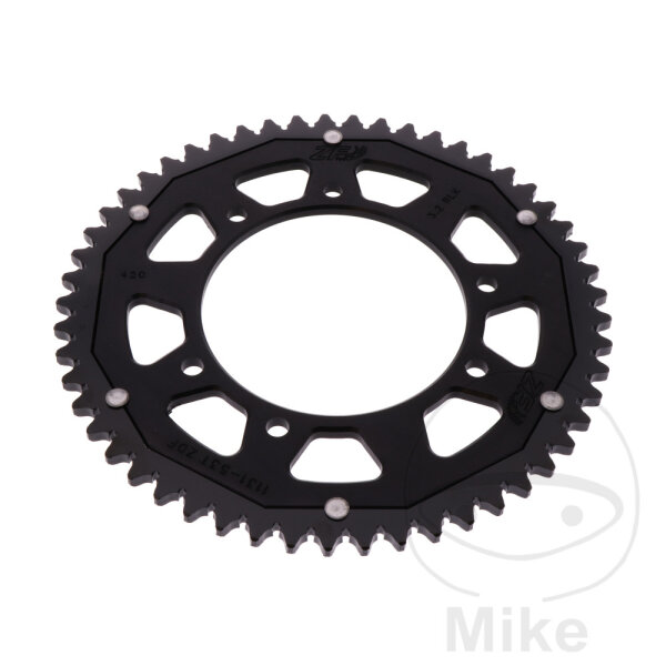Pi&ntilde;&oacute;n  DUA 53 dientes paso 420 negro ZF 105 / 125