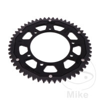 Sprocket  DUA 53 teeth pitch 420 black ZF 105 / 125