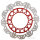 Brake disc VEE EBC red for Yamaha MT-10 YZF-R1 1000 YZF-R6 600