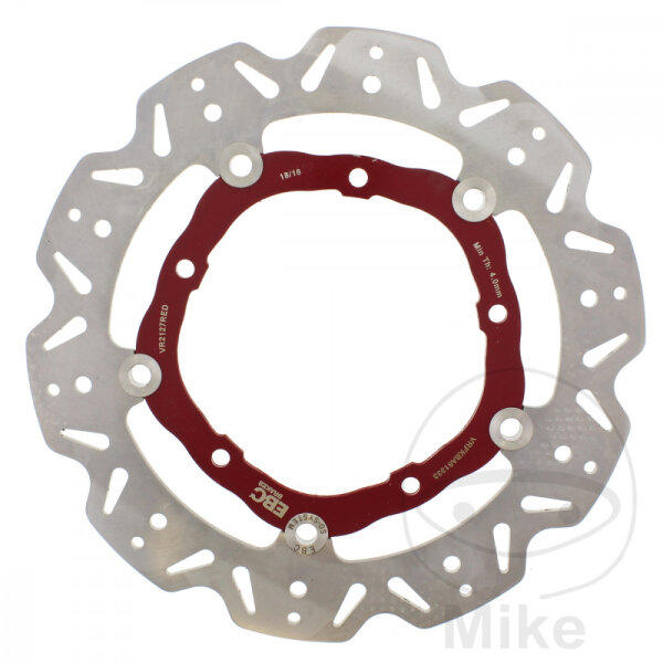 Brake disc VEE EBC red for Yamaha MT-07 Tracer XSR 700