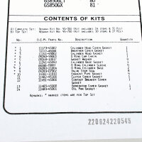 Engine gasket set complete for Suzuki GS 850 G /GL (GS850) 79-81