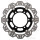 Disco freno VEE EBC nero per Triumph 750 900 1000 1200