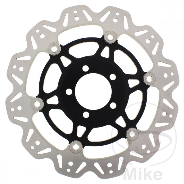 Brake disc VEE black for Kawasaki 250 400 550 600 650 750 800 900 1000 1100