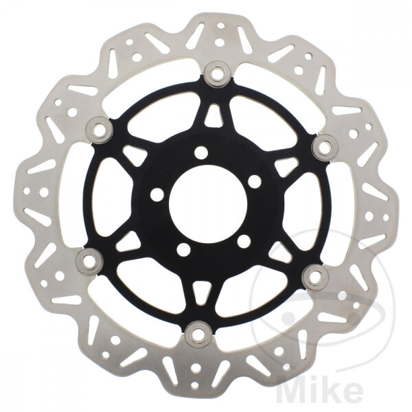 Brake disc VEE EBC black for Kawasaki ZR ZZR 1100 ZRX 1100 1200 ZX-9R 900 ZXR 750