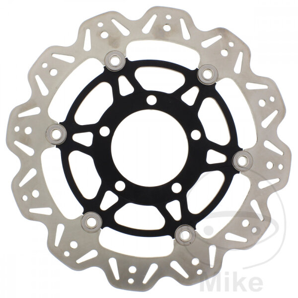 Brake disc VEE black for Kawasaki ER-6F ER-6N KLE 650 Z 750