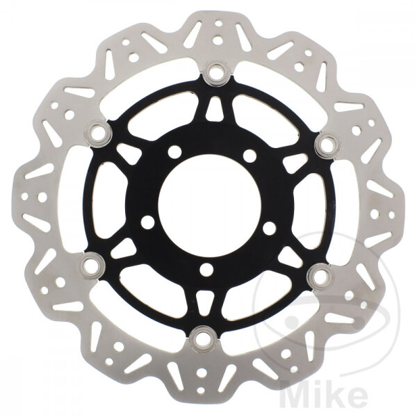 Brake disc VEE EBC black for Kawasaki ZX-10R 1000 Ninja 08-16