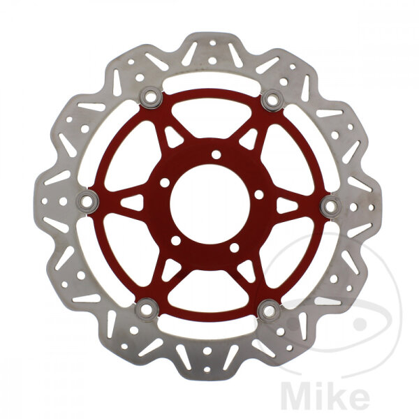 Brake disc VEE EBC red for Ducati 796 797 821 939 950 1100 1200 1260