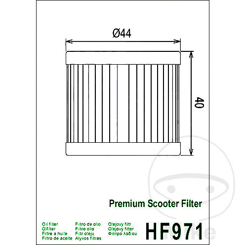 Filtro olio HIFLO Scooter per Hyosung Suzuki