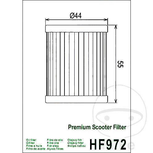 Filtro de aceite HIFLO Scooter para Suzuki SYM Yamaha
