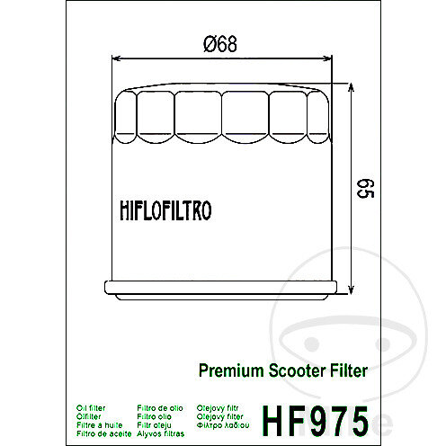 Filtro olio HIFLO Scooter per Suzuki AN 650 Burgman # 2002-2021