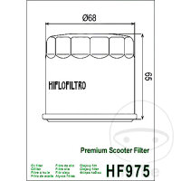 Filtro olio HIFLO Scooter per Suzuki AN 650 Burgman #...