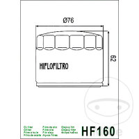 Filtro olio HIFLO per Bimota BMW Husqvarna