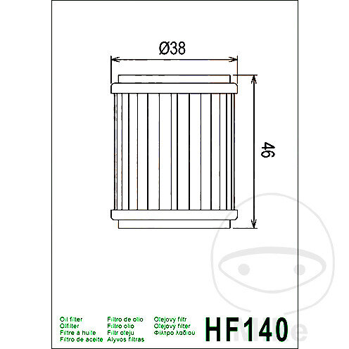 Oil filter HIFLO for Gas Gas Husqvarna Yamaha