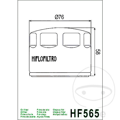 Filtro olio HIFLO per Aprilia Cagiva Gilera Moto Guzzi Piaggio