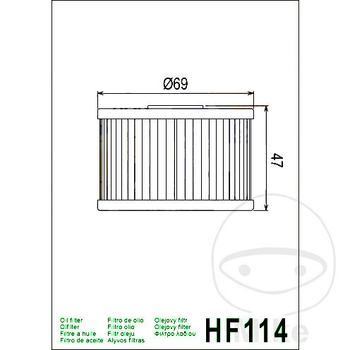 Filtro olio HIFLO per Honda TRX 420 500 520