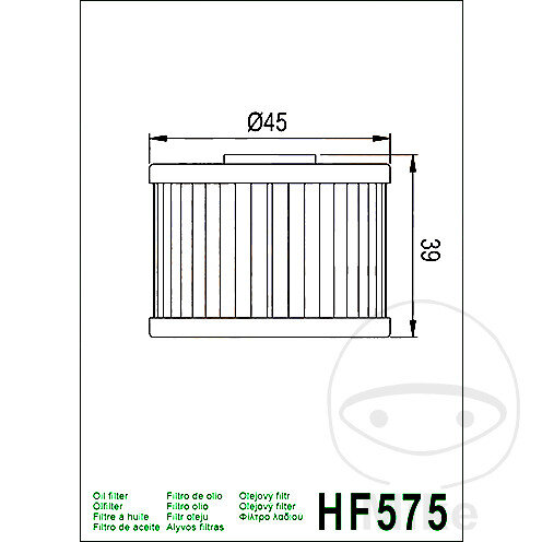Filtro olio HIFLO per Aprilia MXV 450 # 2008-2015