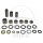 Bell crank repair kit for Honda CR 125 250 # 1996