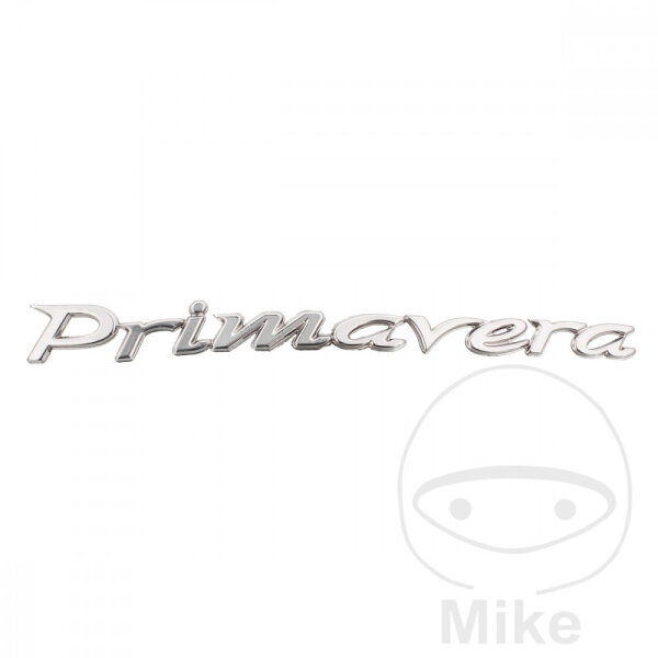Letra PRIMAVERA cromada Recambio original para Vespa Primavera 50 125 # 14-16