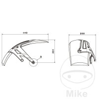 Coprire ruota posteriore nero per BMW R 1200 GS # 2018