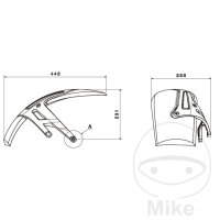 Cache roue arri&egrave;re noir pour BMW R 1200 R RS # 2018-2020