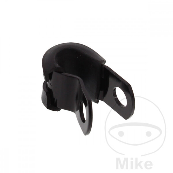 Brake hose holder 5 mm aluminium black for Aprilia Benelli BMW Cagiva Ducati Honda Kawasaki KTM MV Augusta