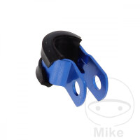 Halter Bremsschlauch 5 mm Alu blau f&uuml;r Aprilia...