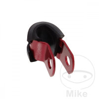 Halter Bremsschlauch 5 mm Alu rot f&uuml;r Aprilia...