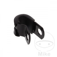 Halter Bremsschlauch 6 mm Alu schwarz f&uuml;r Aprilia...