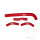 Radiator hose set red for Honda CRF 250 R # 2010-2013