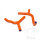 Radiator hose set orange for Husqvarna TC 85 2014-2018 KTM SX 85 2003-2012