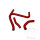 Radiator hose set red for Suzuki RM-Z 250 # 2013-2017