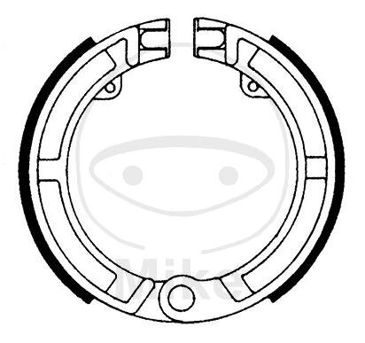 Brake shoes with spring for Piaggio Ape Vespa N 50 Spezial 63-15